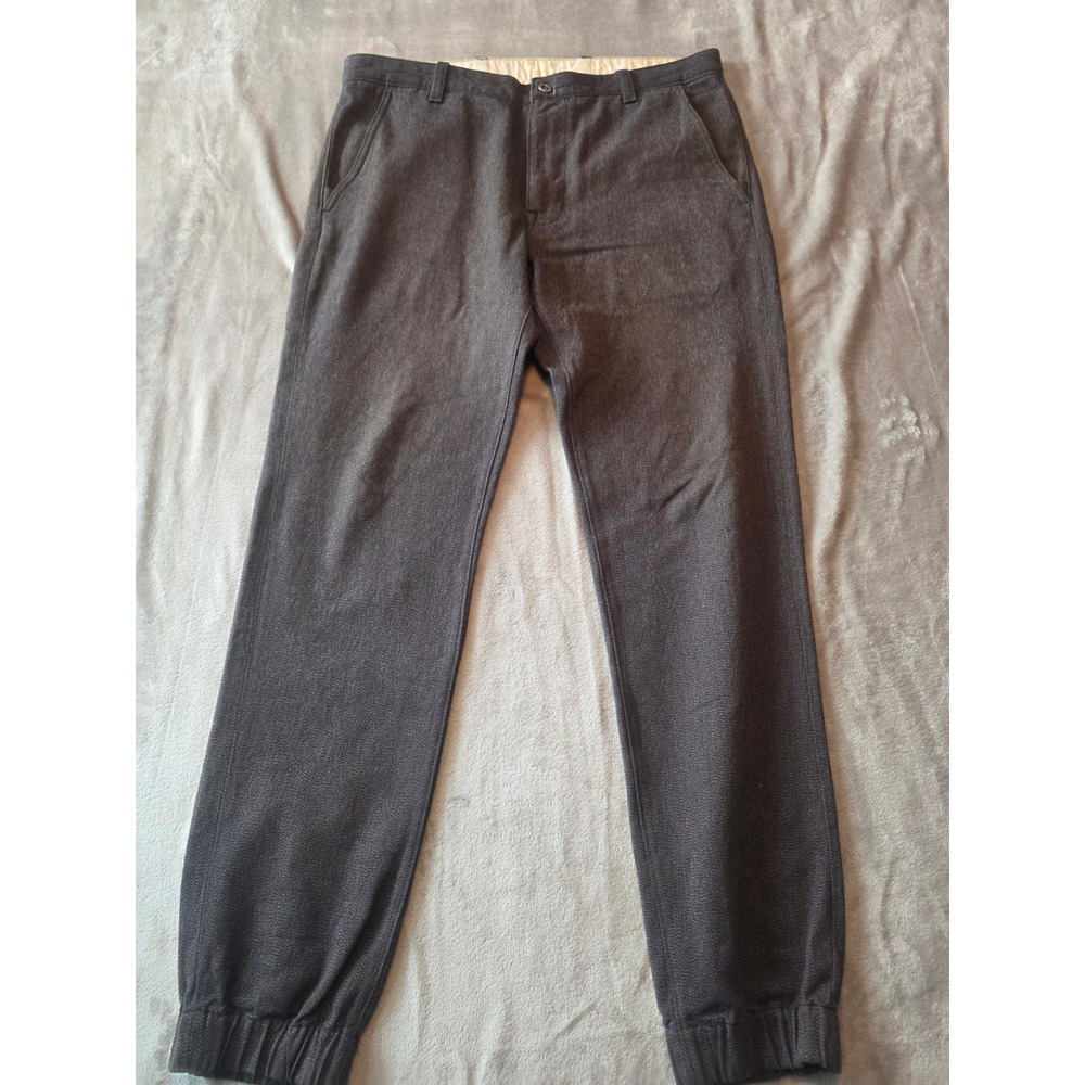Levi Strauss & Co Jogger Pants Mens 34x34 Gray Elastic Cuff Chino S40196
